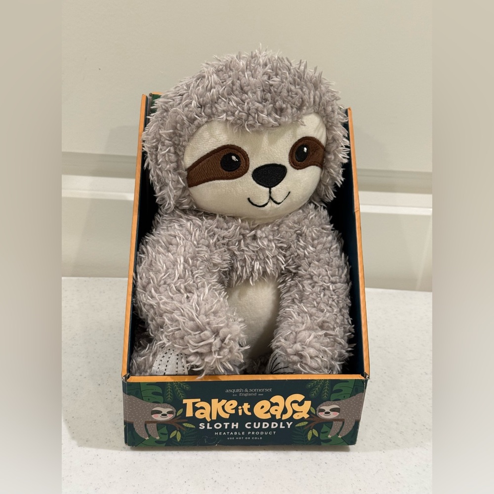 Sloth Cuddly “ Take it Easy “ Heatable Product ~ Use Hot or Cold ~ NEW